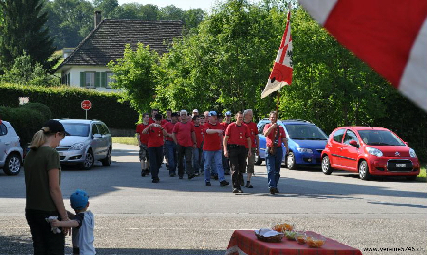 Einmarsch auf dem Engelplatz