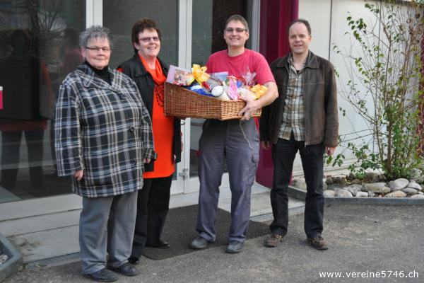 Peter Wernli bei der Verabschiedung durch die Vereine